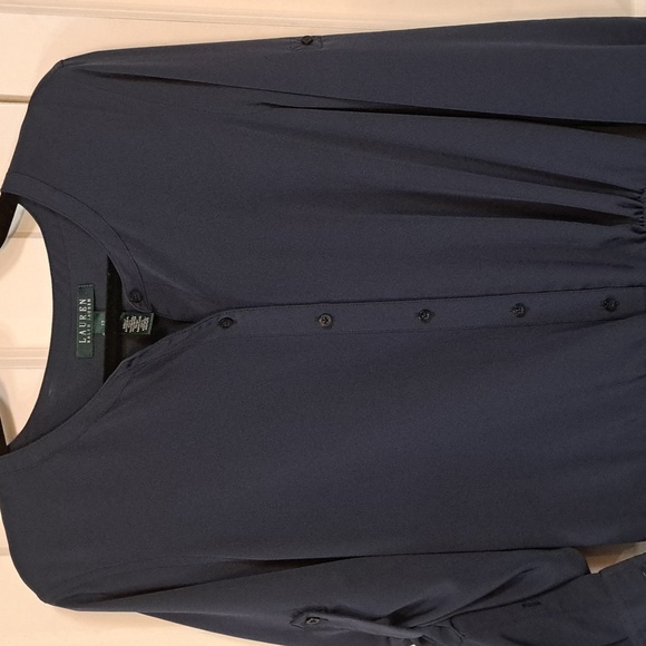 Lauren Ralph Lauren Pants - Lauren Ralph Lauren Dark  Blue Button Down Rompers